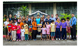 Donation for Blind Children's school 2013