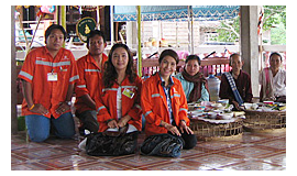 Merits for Temple in Sepon, Lao PDR. 2011